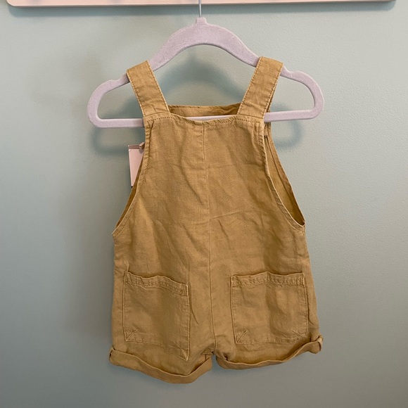 ZARA FLUID LINEN BLEND OVERALLS - Picture 9 of 10